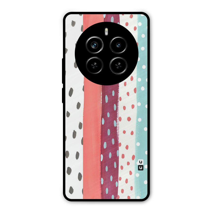 Polka Brush Art Metal Back Case for Realme P1 Pro