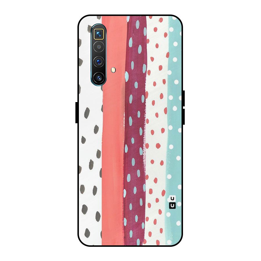 Polka Brush Art Metal Back Case for Realme X3 SuperZoom