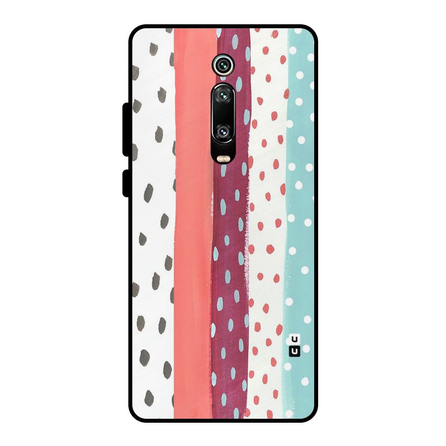 Polka Brush Art Metal Back Case for Redmi K20