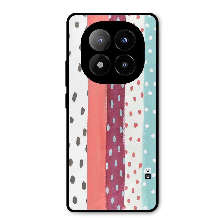 Polka Brush Art Metal Back Case for Redmi Note 14 Pro Plus 5G