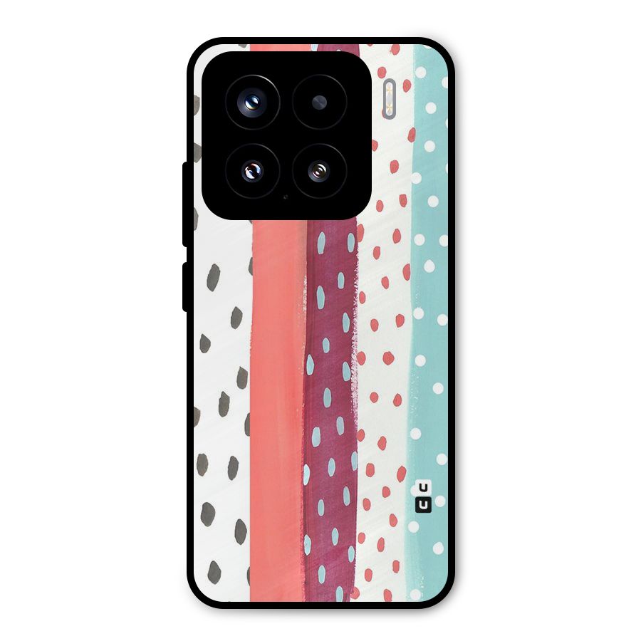 Polka Brush Art Metal Back Case for Xiaomi 15