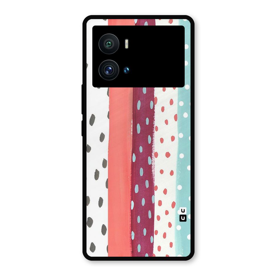 Polka Brush Art Metal Back Case for iQOO 9 Pro