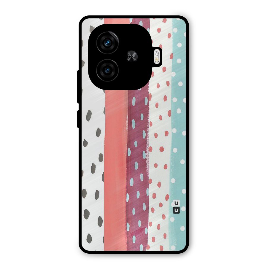 Polka Brush Art Metal Back Case for iQOO Neo 10R