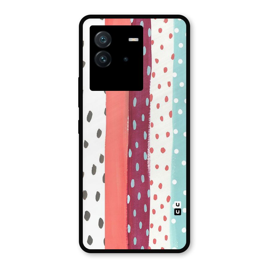 Polka Brush Art Metal Back Case for iQOO Neo 6 5G