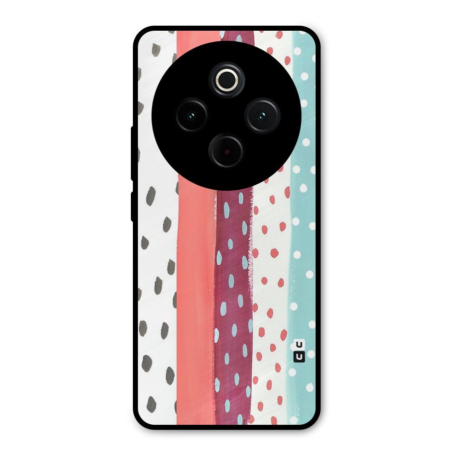 Polka Brush Art Metal Back Case for iQOO Z10