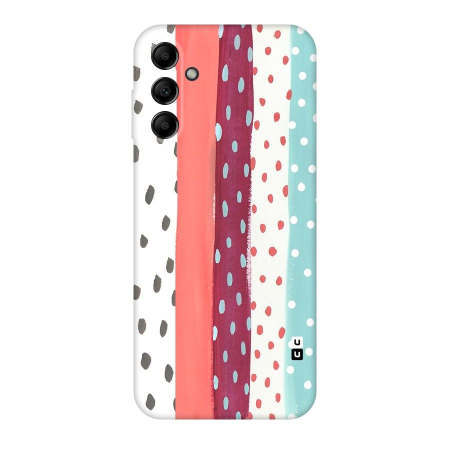 Polka Brush Art Original Polycarbonate Back Case for Galaxy A14 5G