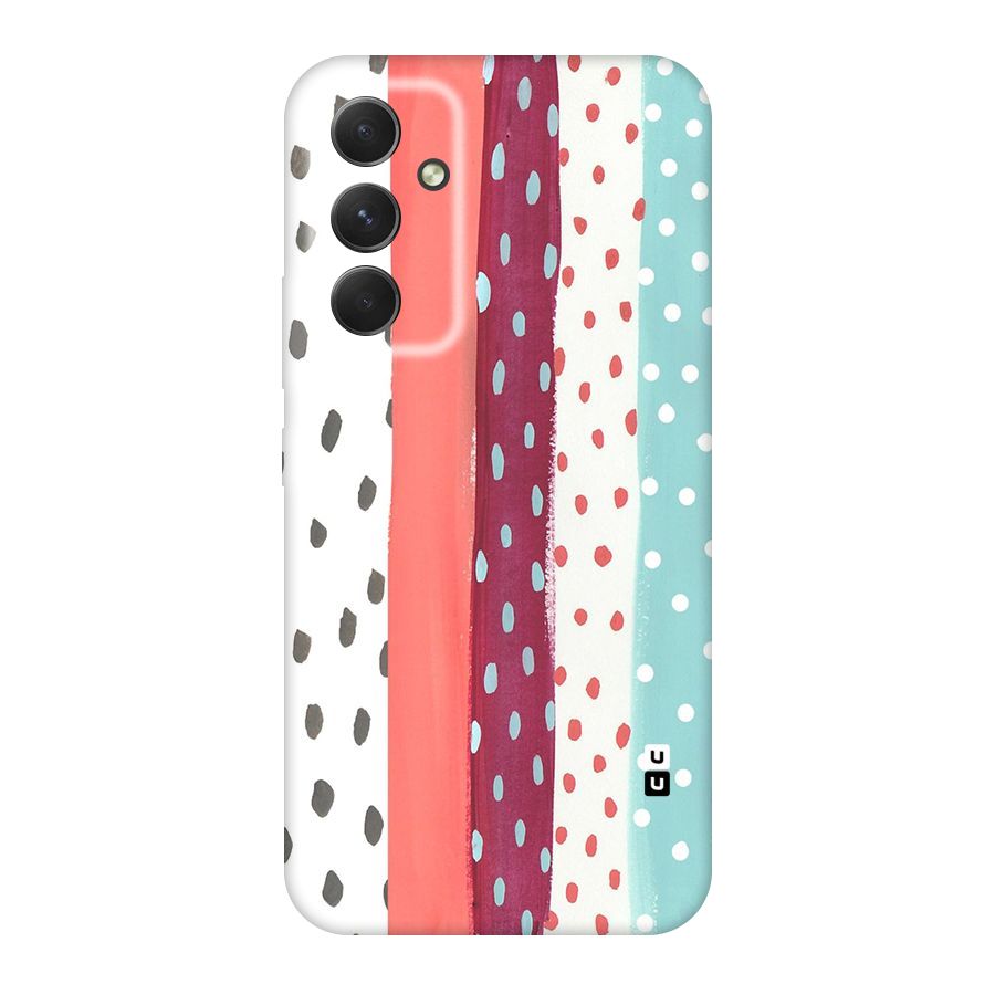 Polka Brush Art Original Polycarbonate Back Case for Galaxy A54
