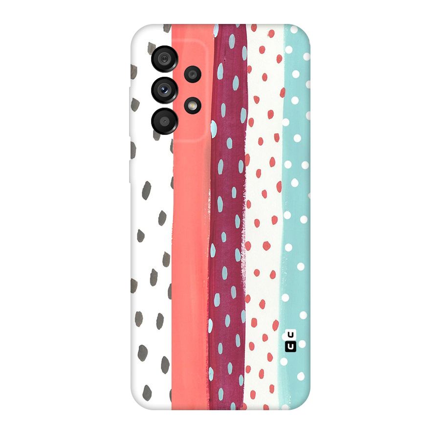 Polka Brush Art Original Polycarbonate Back Case for Galaxy A73 5G