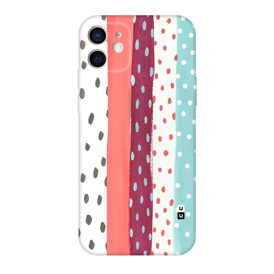 Polka Brush Art Original Polycarbonate Back Case for iPhone 12