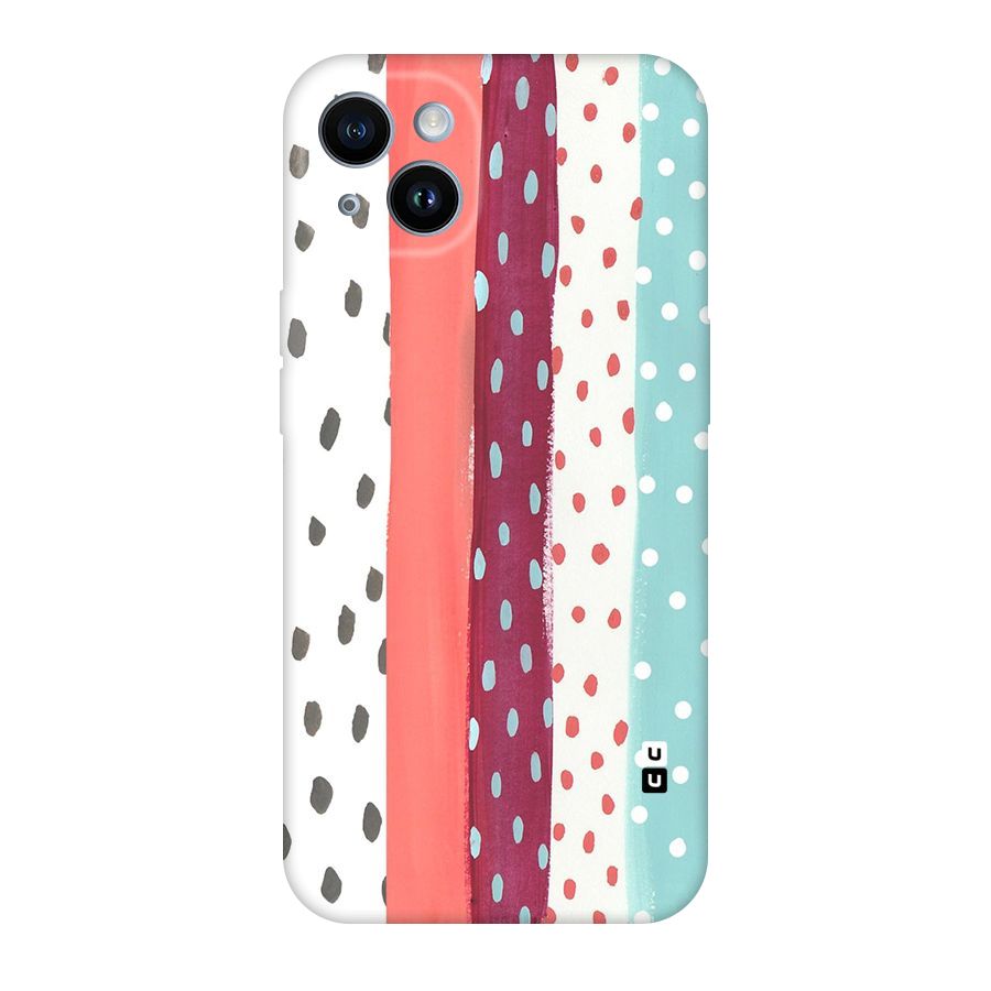 Polka Brush Art Original Polycarbonate Back Case for iPhone 14