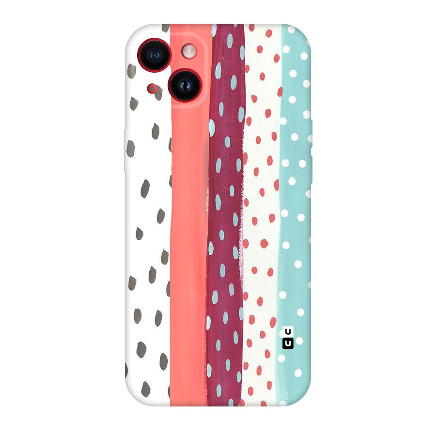 Polka Brush Art Original Polycarbonate Back Case for iPhone 14 Plus