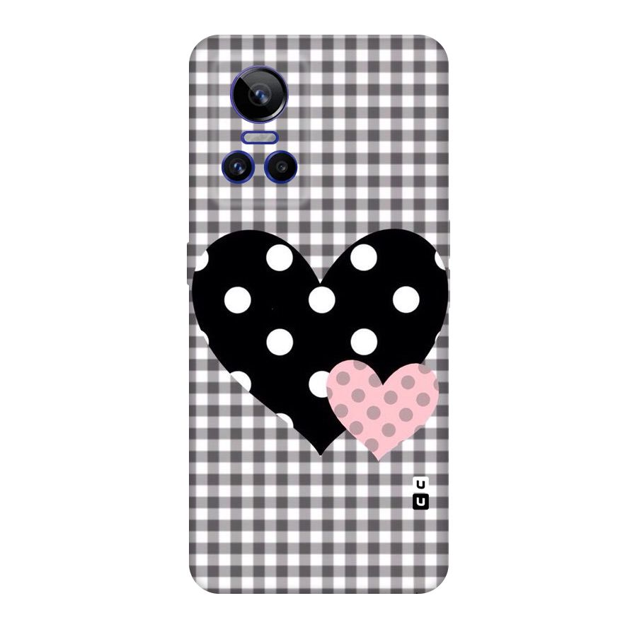 Polka Check Hearts Original Polycarbonate Back Case for Realme GT Neo 3