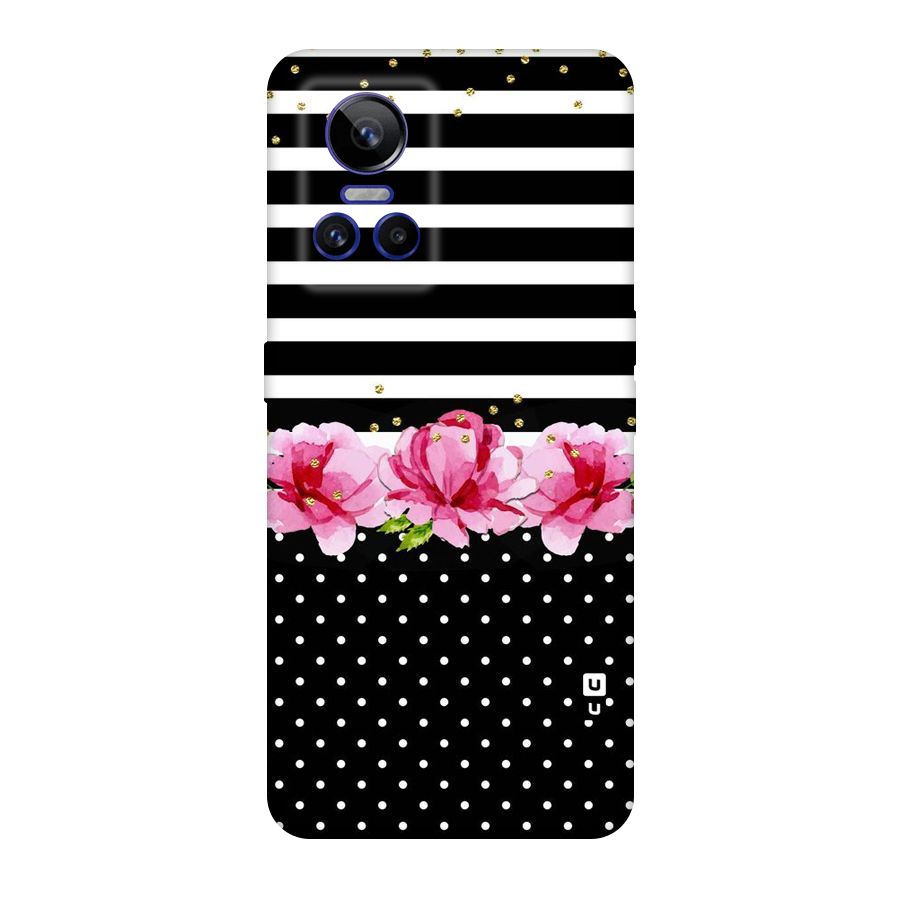 Polka Floral Stripes Original Polycarbonate Back Case for Realme GT Neo 3
