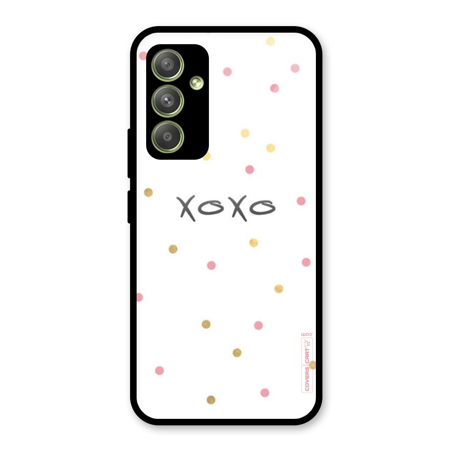 Polka Hugs Glass Back Case for Galaxy A54