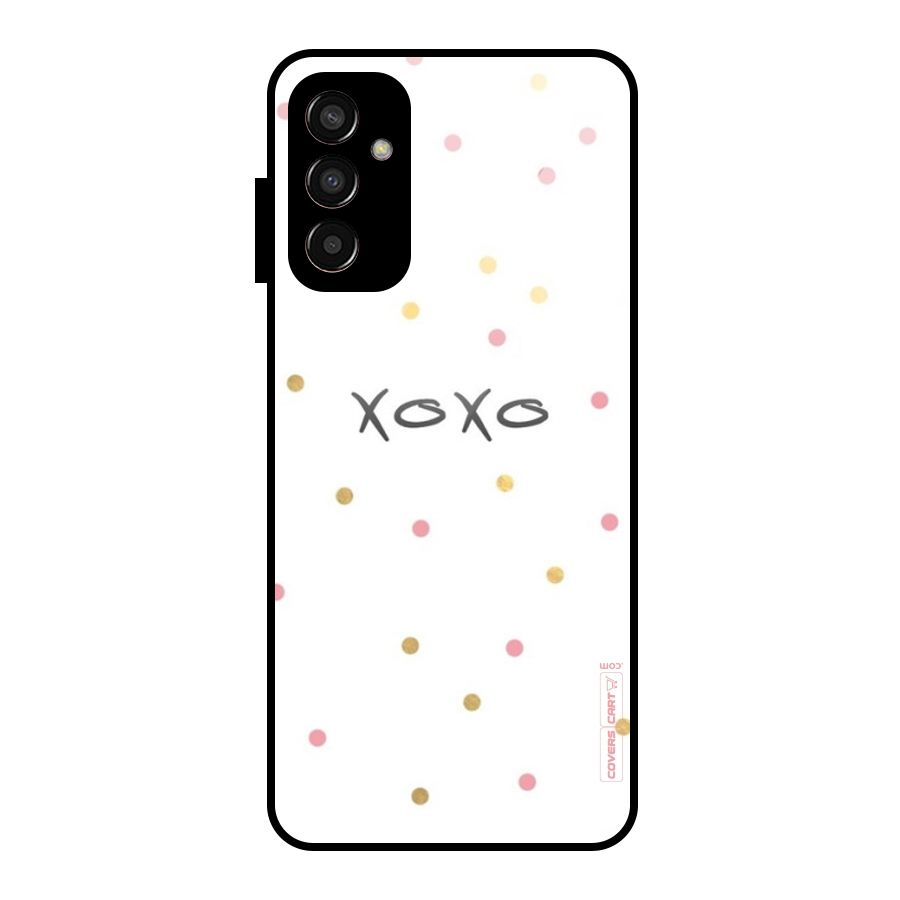 Polka Hugs Glass Back Case for Galaxy F13