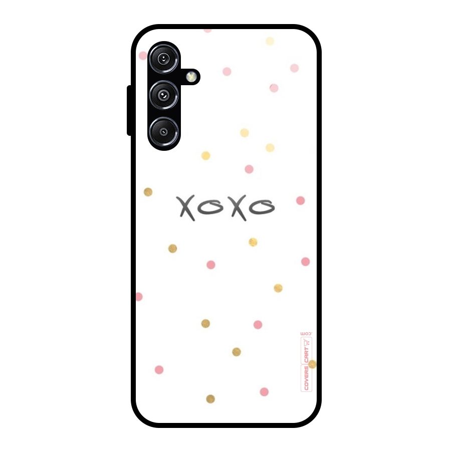 Polka Hugs Glass Back Case for Galaxy M34 5G
