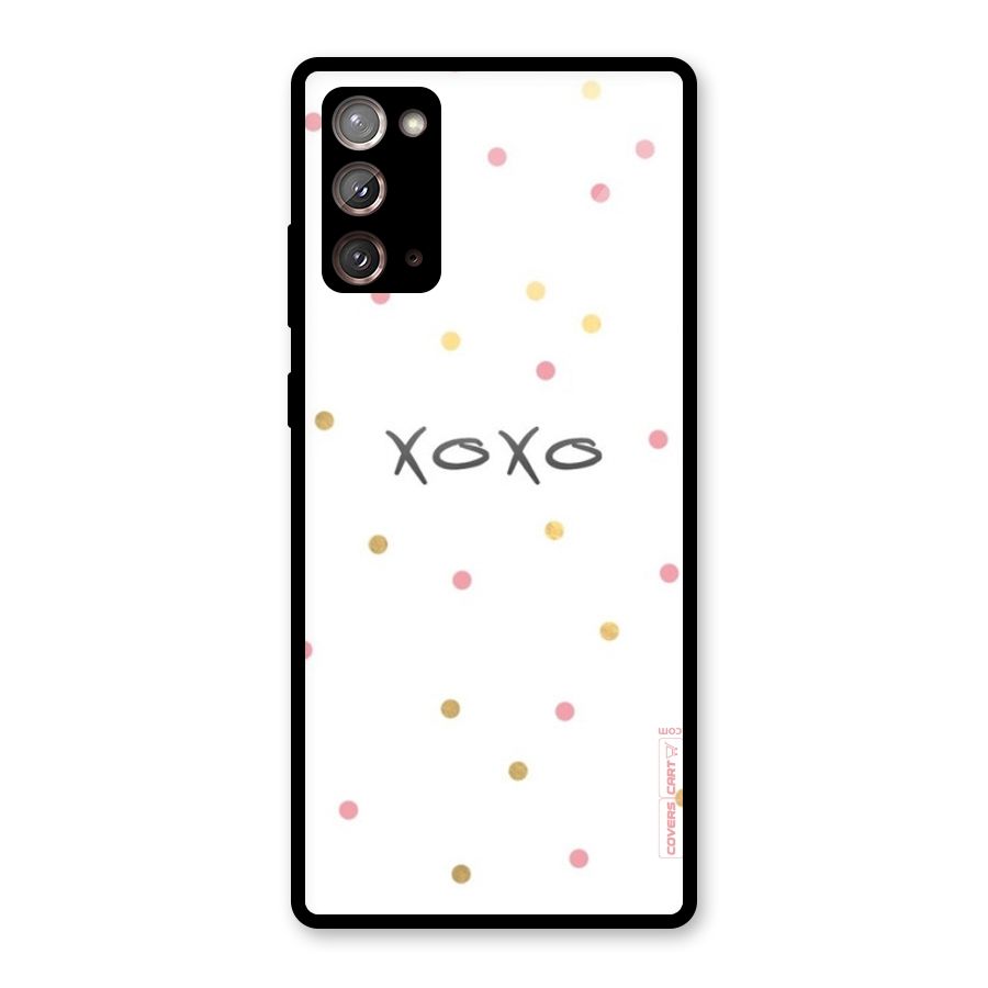 Polka Hugs Glass Back Case for Galaxy Note 20