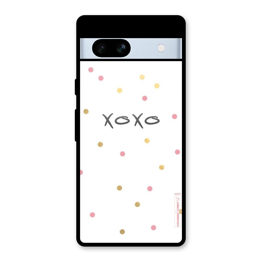 Polka Hugs Glass Back Case for Google Pixel 7a