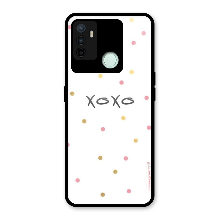 Polka Hugs Glass Back Case for Oppo A53