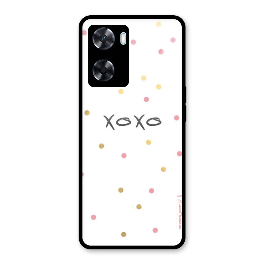 Polka Hugs Glass Back Case for Oppo A77s