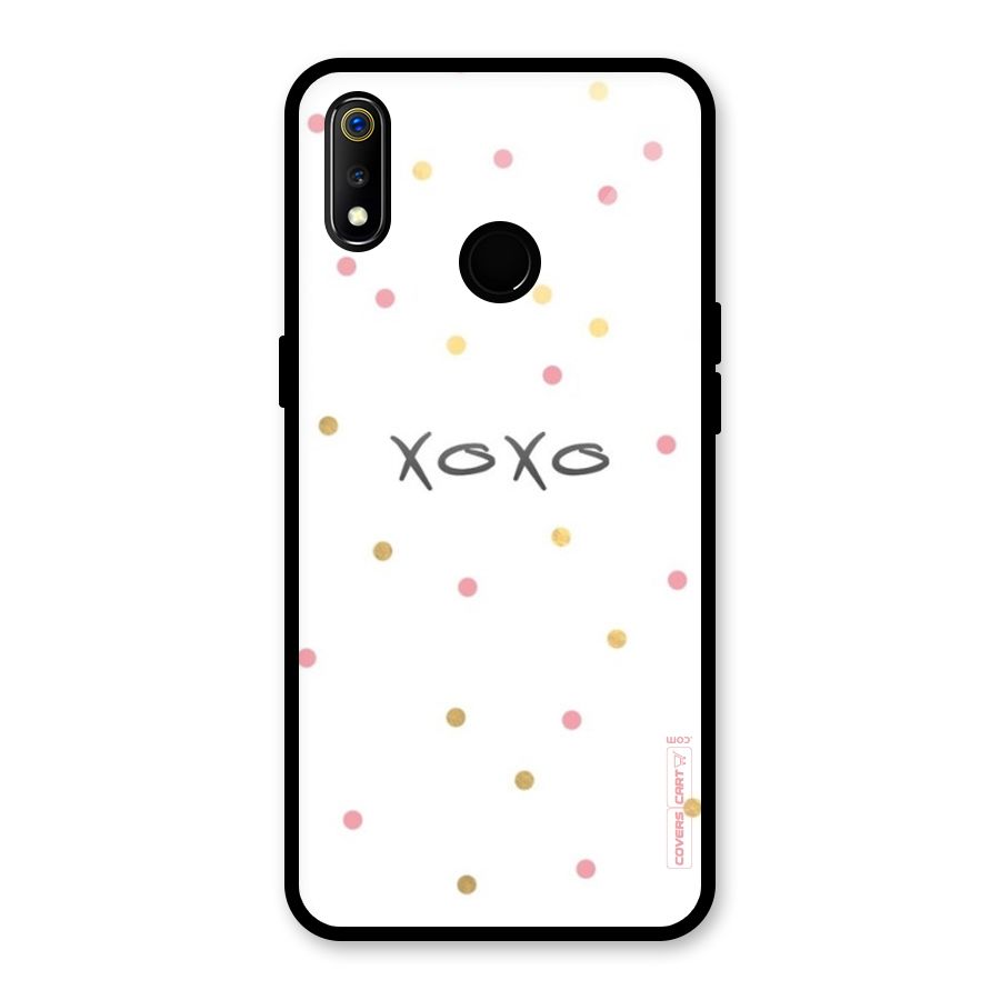 Polka Hugs Glass Back Case for Realme 3