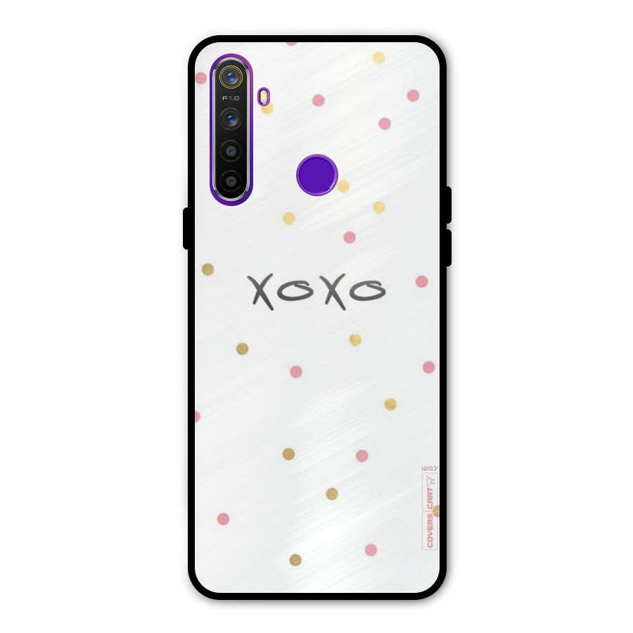 Polka Hugs Glass Back Case for Realme 5s