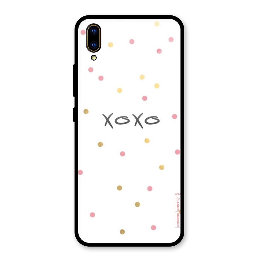 Polka Hugs Glass Back Case for Vivo V11 Pro