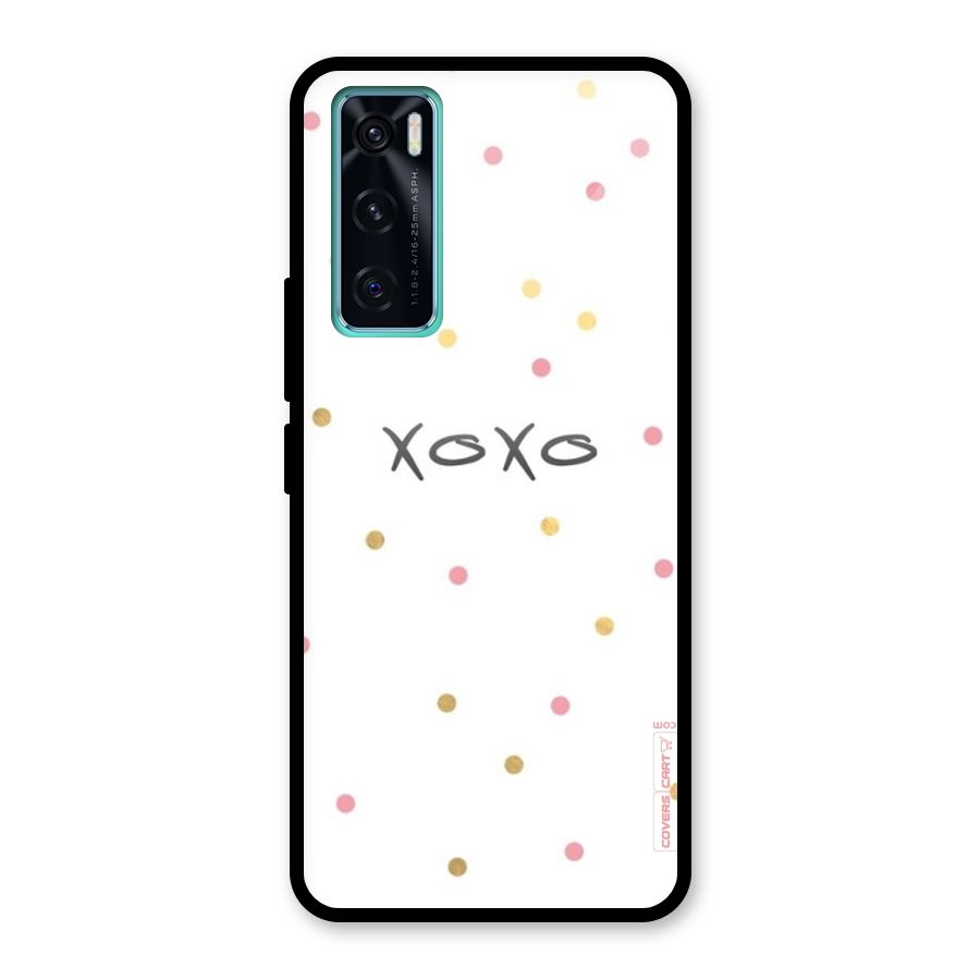 Polka Hugs Glass Back Case for Vivo V20 SE