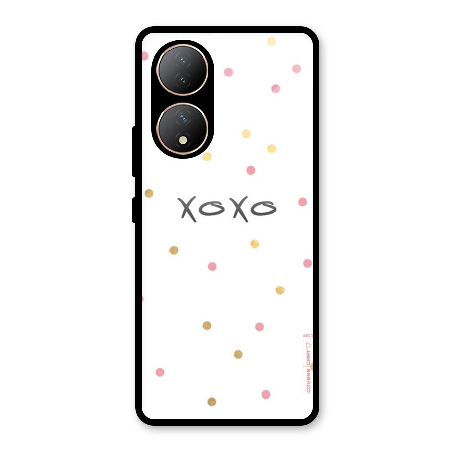 Polka Hugs Glass Back Case for Vivo Y100A