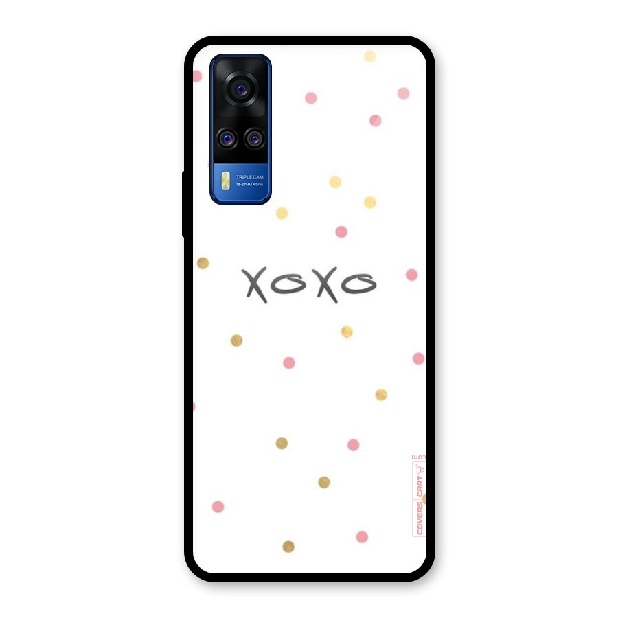 Polka Hugs Glass Back Case for Vivo Y31