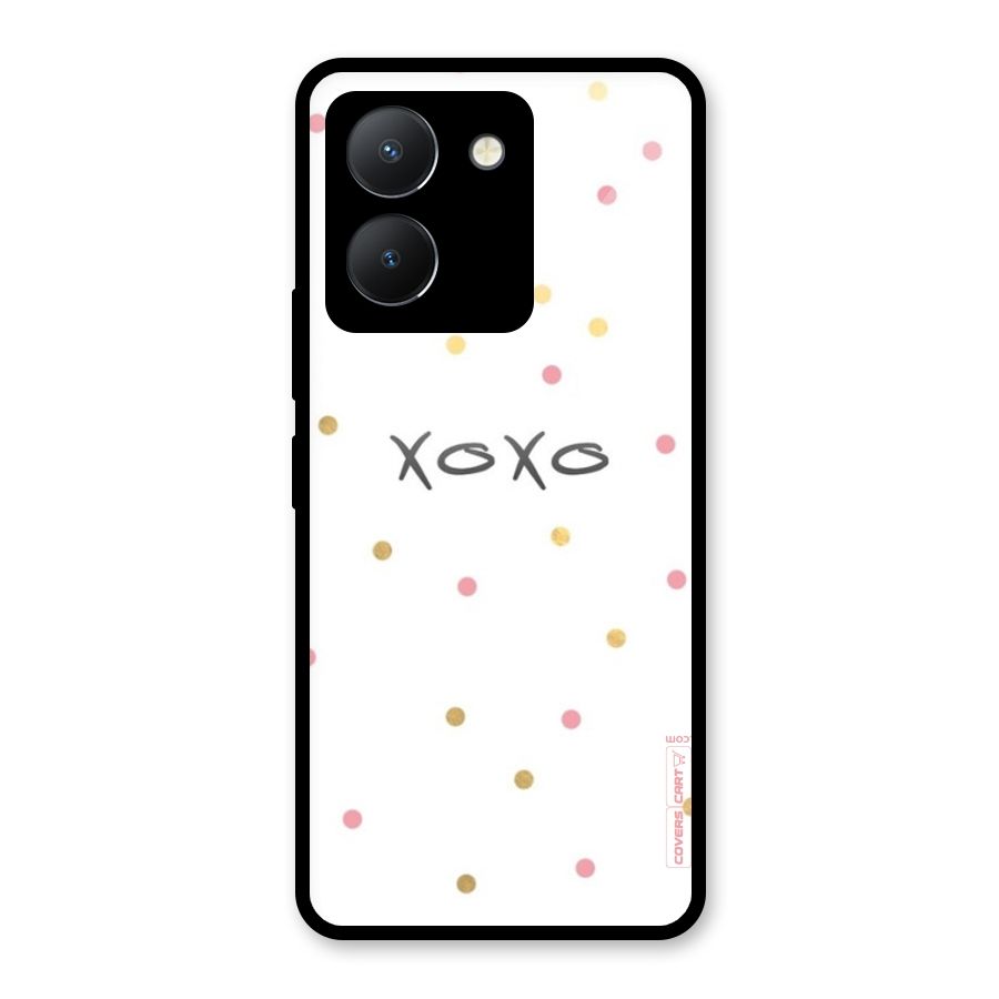 Polka Hugs Glass Back Case for Vivo Y36
