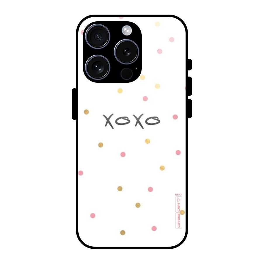 Polka Hugs Glass Back Case for iPhone 15 Pro