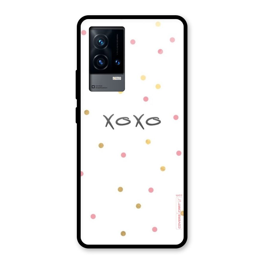 Polka Hugs Glass Back Case for iQOO 9 5G