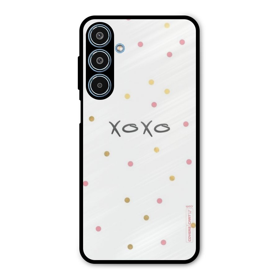 Polka Hugs Metal Back Case for Galaxy M35