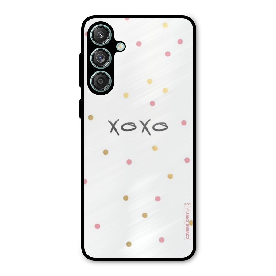 Polka Hugs Metal Back Case for Galaxy M55 5G