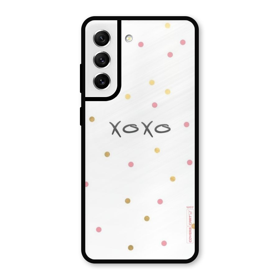 Polka Hugs Metal Back Case for Galaxy S21 FE 5G