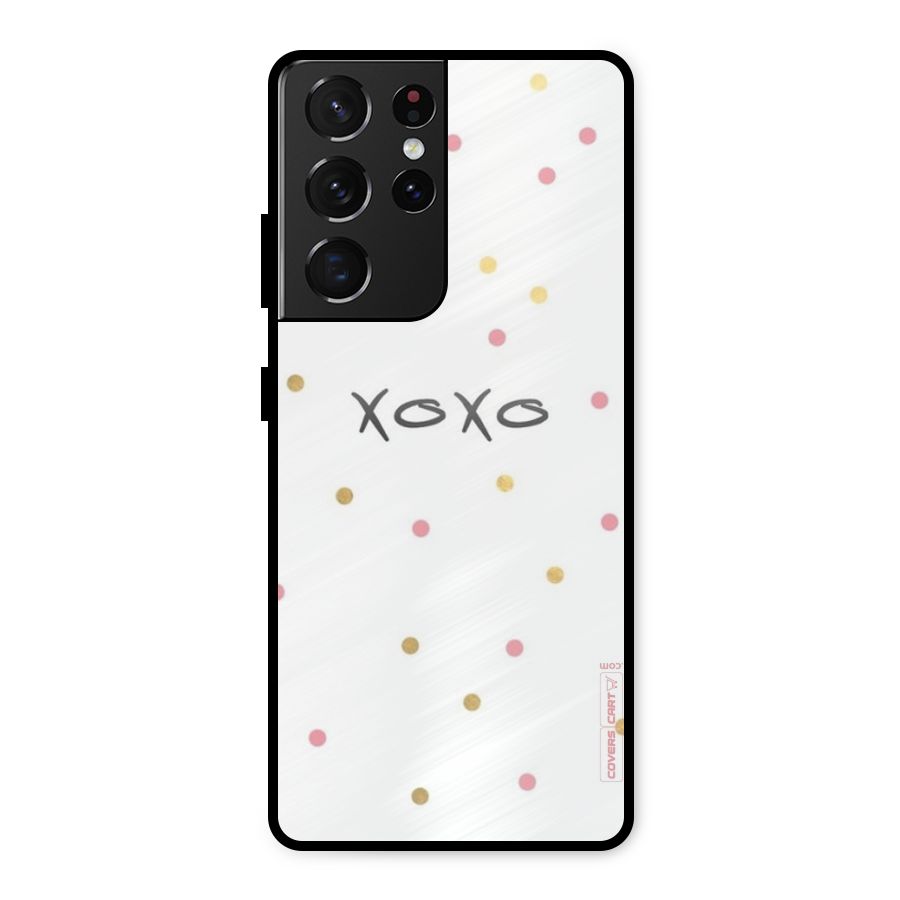 Polka Hugs Metal Back Case for Galaxy S21 Ultra 5G