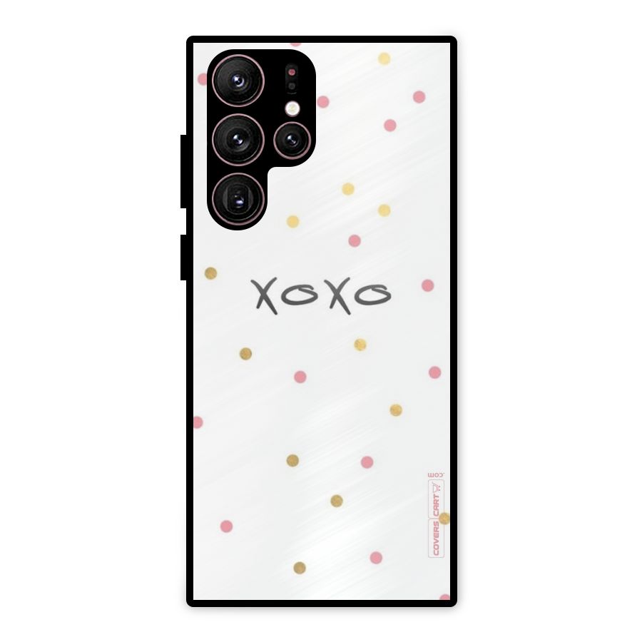 Polka Hugs Metal Back Case for Galaxy S22 Ultra 5G