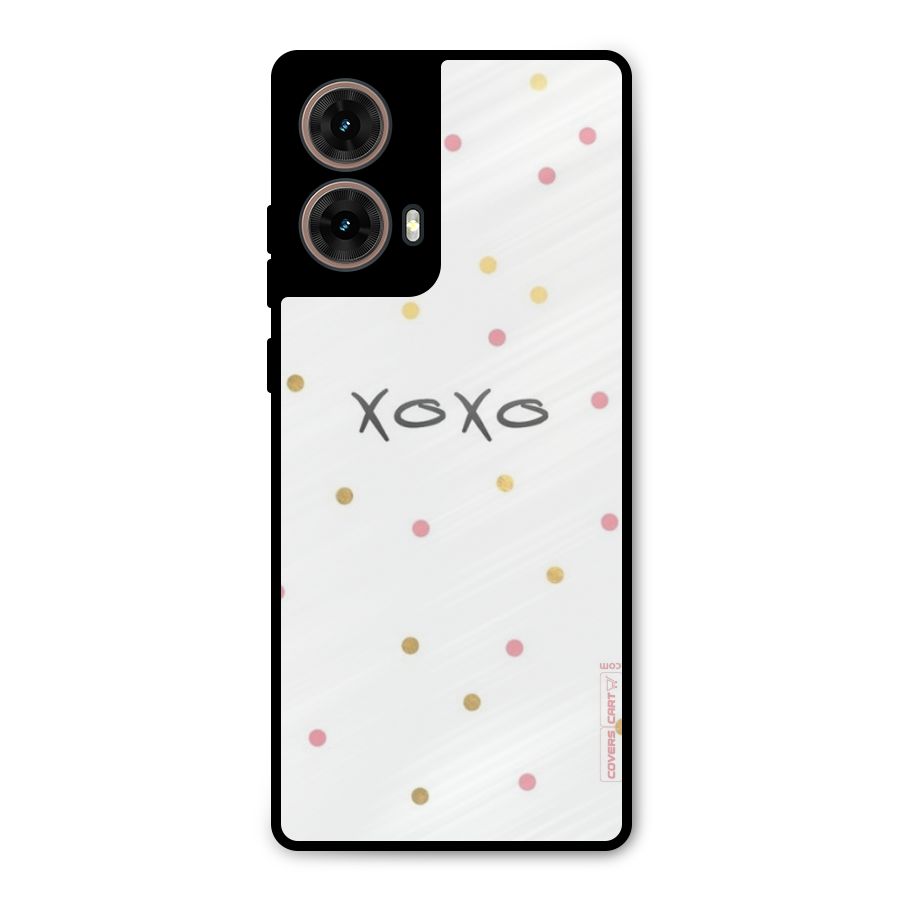 Polka Hugs Metal Back Case for Moto G85
