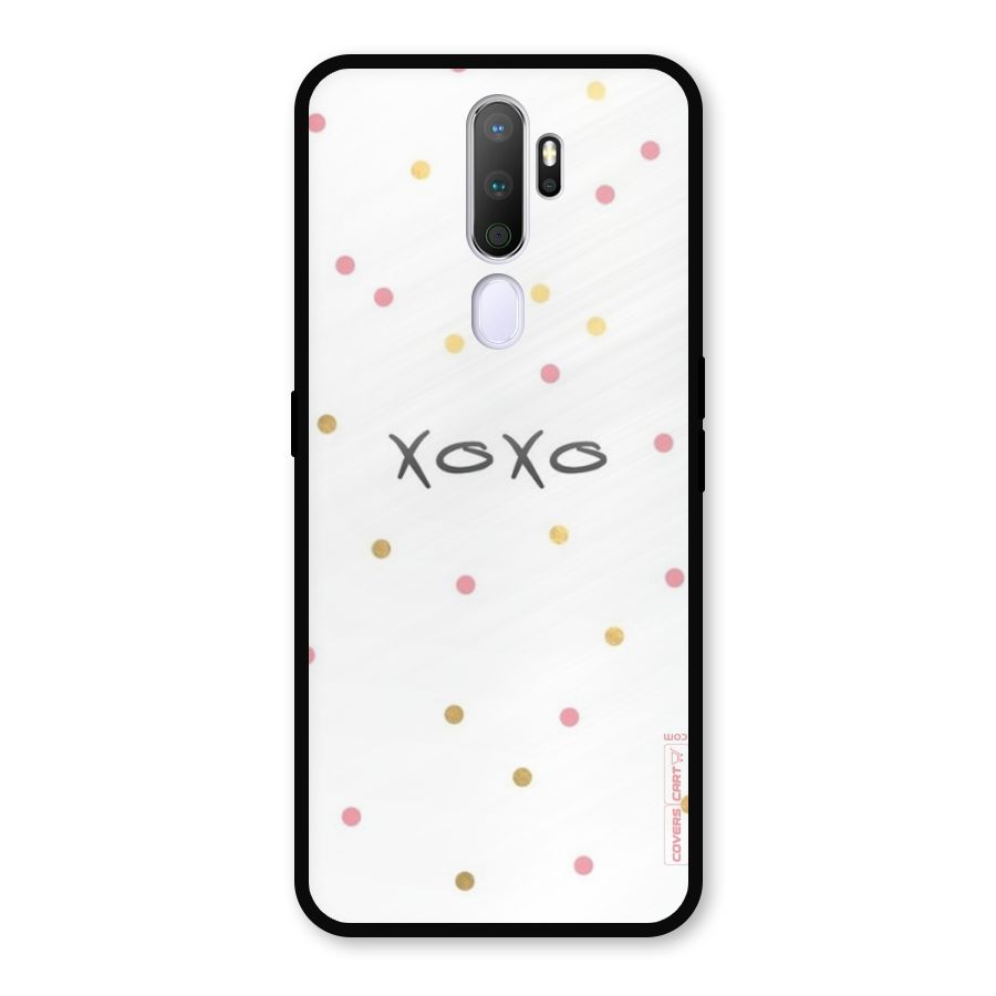 Polka Hugs Metal Back Case for Oppo A9 (2020)