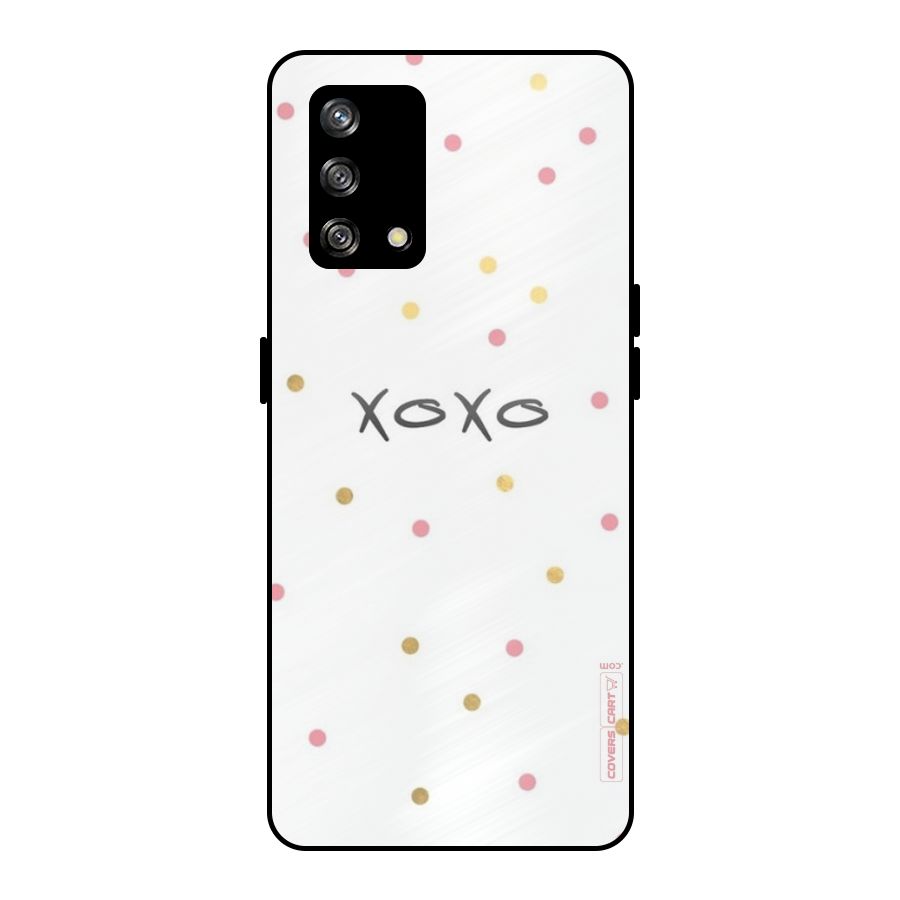 Polka Hugs Metal Back Case for Oppo F19