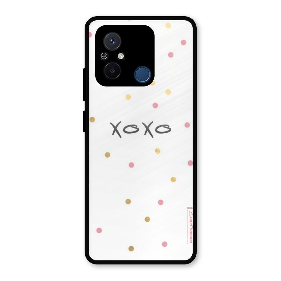 Polka Hugs Metal Back Case for Poco C55
