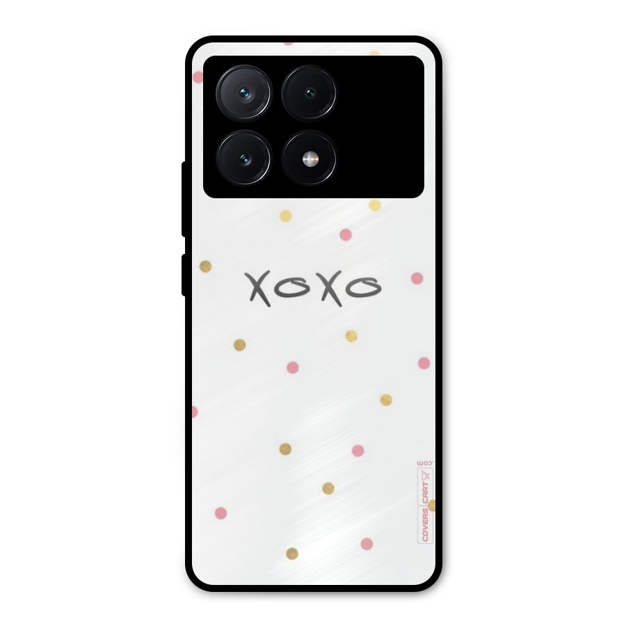 Polka Hugs Metal Back Case for Poco X6 Pro