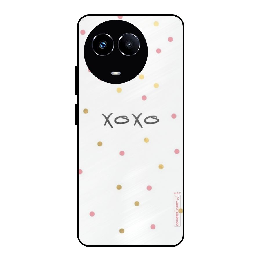Polka Hugs Metal Back Case for Realme 11X
