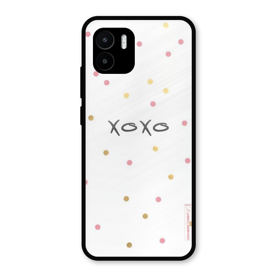 Polka Hugs Metal Back Case for Redmi A2