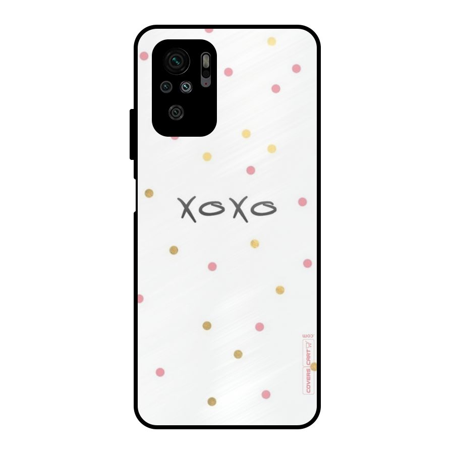 Polka Hugs Metal Back Case for Redmi Note 10S