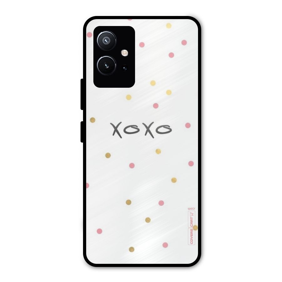Polka Hugs Metal Back Case for Vivo T1 5G