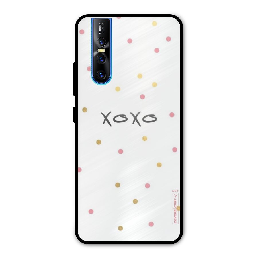 Polka Hugs Metal Back Case for Vivo V15 Pro