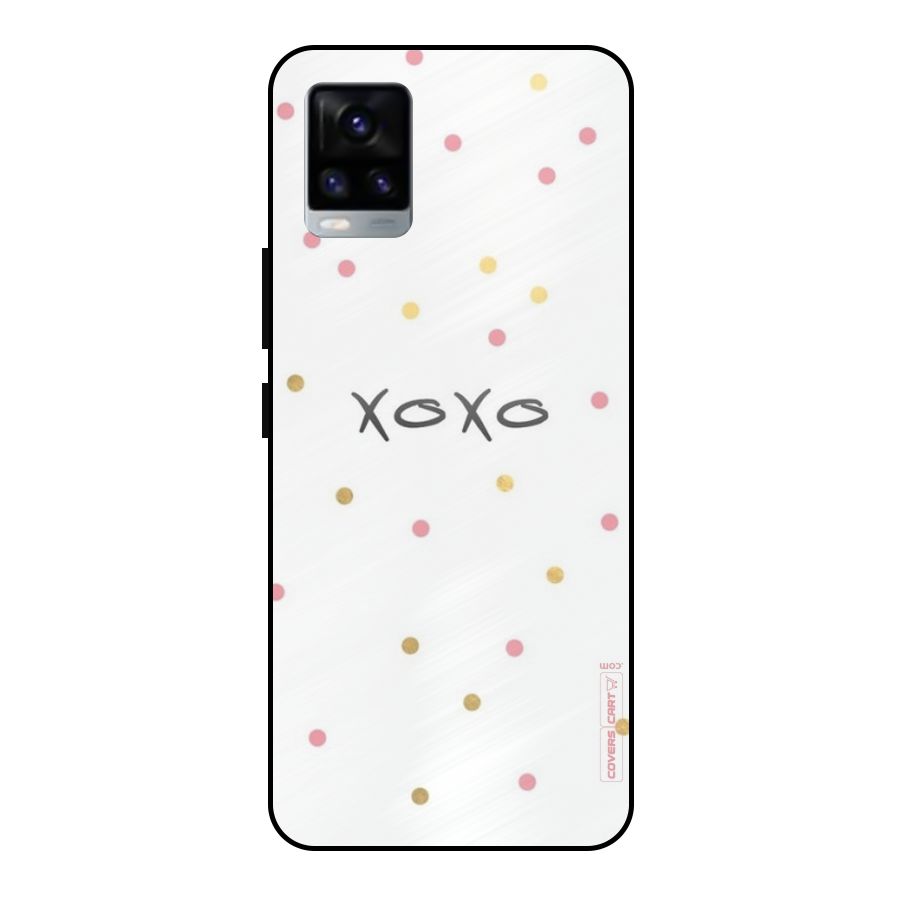 Polka Hugs Metal Back Case for Vivo V20 2021
