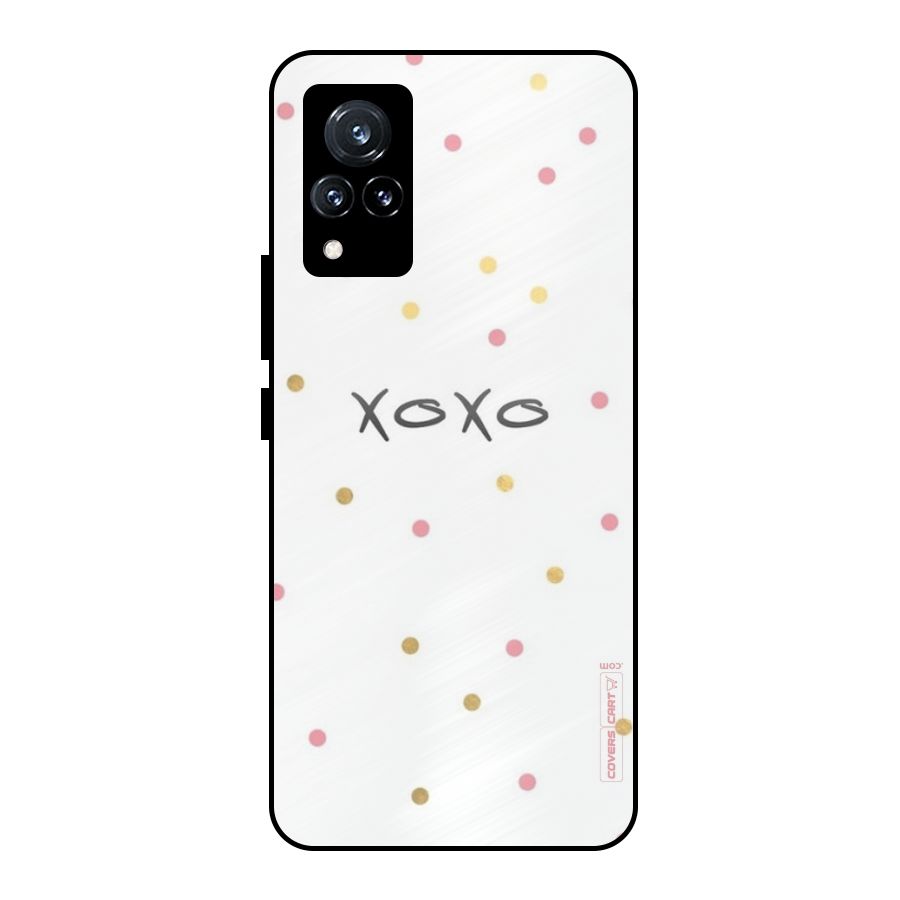 Polka Hugs Metal Back Case for Vivo V21 5G